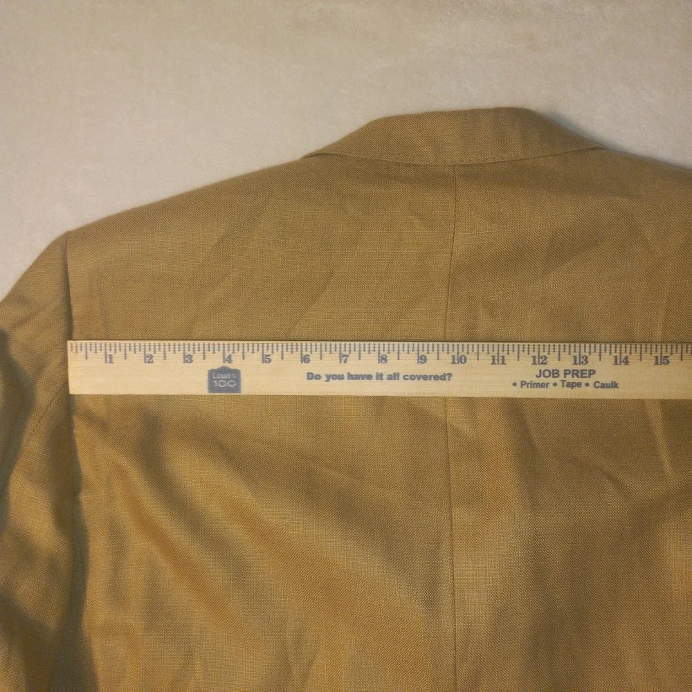 Fratelli Tallia Di Delfino 44R Bamboo Sport Coat Brown Blazer Italy Fabric